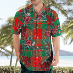 Clan MacCorquodale Tartan Scottish Lion Hawaiian Shirt JU47 MacCorquodale Tartan Tartan Hawaii Shirt   