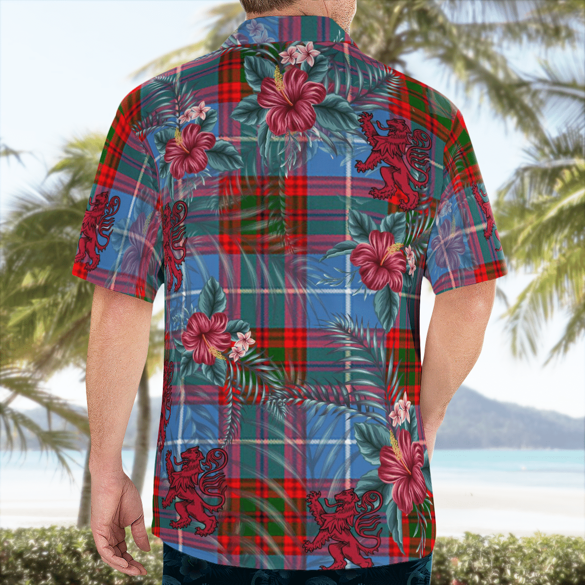 Clan Pennycook (Edinburgh) Tartan Scottish Lion Hawaiian Shirt NG72 Pennycook (Edinburgh) Tartan Tartan Hawaii Shirt   