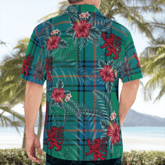 Clan Shaw Ancient Tartan Scottish Lion Hawaiian Shirt JW33 Shaw Ancient Tartan Tartan Hawaii Shirt   