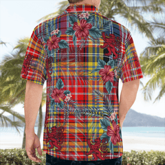 Clan Clan Drummond of Strathallan Tartan Scottish Lion Hawaiian Shirt RU75 Drummond of Strathallan Tartan Tartan Hawaii Shirt   