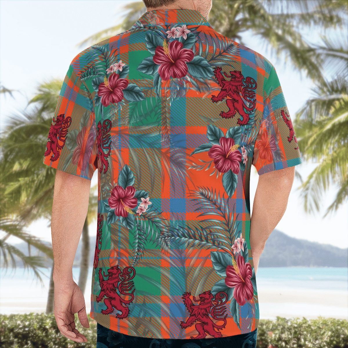 Clan MacKintosh Ancient Tartan Scottish Lion Hawaiian Shirt JD76 MacKintosh Ancient Tartan Tartan Hawaii Shirt   