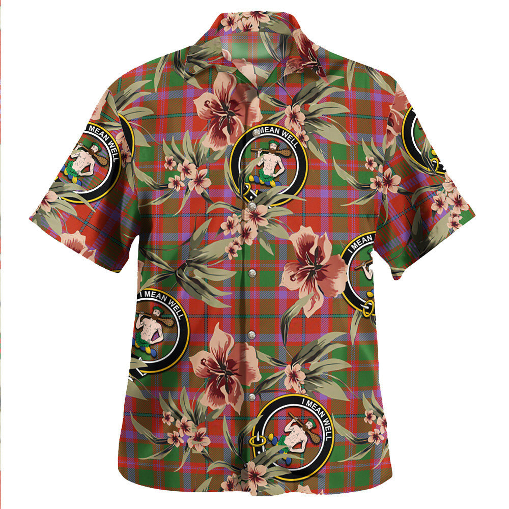 Clan Shaw of Tordarroch Ancient Tartan Crest Badge Aloha Hawaiian Shirt Tropical Old Style JS60 Shaw of Tordarroch Ancient Tartan Tartan Today   