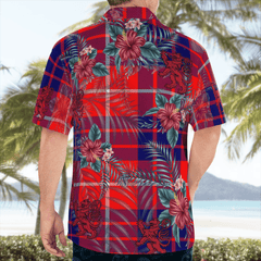 Clan Hamilton Modern Tartan Scottish Lion Hawaiian Shirt QV89 Hamilton Modern Tartan Tartan Hawaii Shirt   