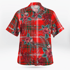 Clan Duke of Rothesay Modern Tartan Scottish Lion Hawaiian Shirt BH68 Duke of Rothesay Modern Tartan Tartan Hawaii Shirt   