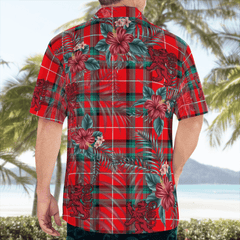 Clan Stuart of Bute Tartan Scottish Lion Hawaiian Shirt RW86 Stuart of Bute Tartan Tartan Hawaii Shirt   