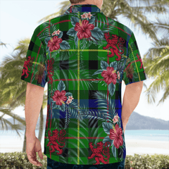 Clan Rollo Tartan Scottish Lion Hawaiian Shirt AS45 Rollo Tartan Tartan Hawaii Shirt   