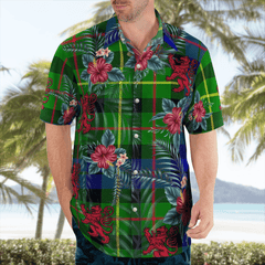 Clan Rollo Tartan Scottish Lion Hawaiian Shirt AS45 Rollo Tartan Tartan Hawaii Shirt   