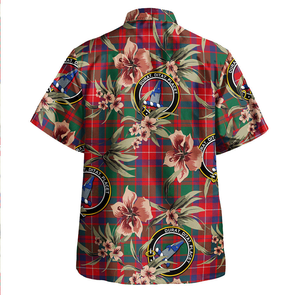 Geddes Modern Tartan Clan Crest Badge Aloha Hawaiian Shirt Tropical Old Style DF29 Geddes Modern Tartan Tartan Today   