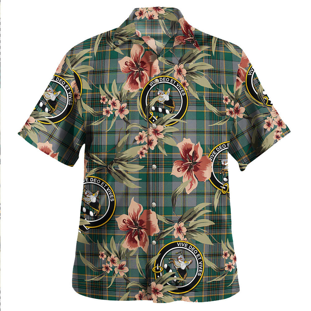 Clan Craig (Craigie) Modern Tartan Crest Badge Aloha Hawaiian Shirt Tropical Old Style GY66 Craig (Craigie) Modern Tartan Tartan Today   