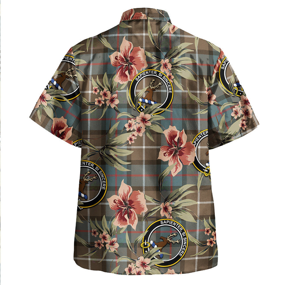 Clan Davidson of Tulloch Weathered Tartan Crest Badge Aloha Hawaiian Shirt Tropical Old Style NS78 Davidson of Tulloch Weathered Tartan Tartan Today   