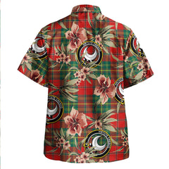 Clan Leask Modern Tartan Crest Badge Aloha Hawaiian Shirt Tropical Old Style GG48 Leask Modern Tartan Tartan Today   