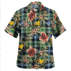 Clan MacKellar Ancient Tartan Crest Badge Aloha Hawaiian Shirt Tropical Old Style XP54 MacKellar Ancient Tartan Tartan Today   