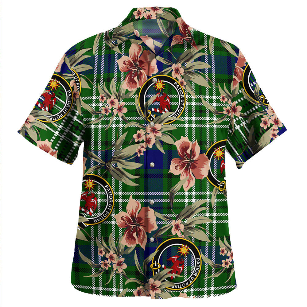 Clan Spottiswood Tartan Crest Badge Aloha Hawaiian Shirt Tropical Old Style GO65 Spottiswood Tartan Tartan Today   