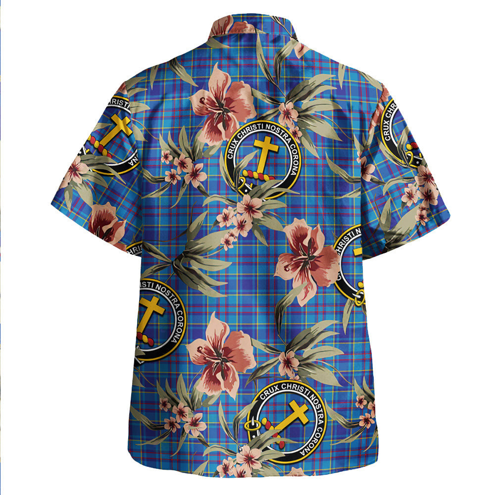 Clan Mercer Modern Tartan Crest Badge Aloha Hawaiian Shirt Tropical Old Style KE15 Mercer Modern Tartan Tartan Today   