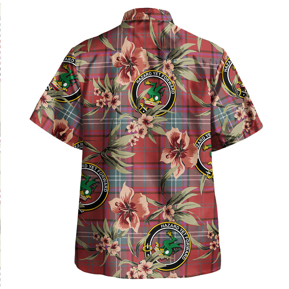 Clan Seton Weathered Tartan Crest Badge Aloha Hawaiian Shirt Tropical Old Style EB35 Seton Weathered Tartan Tartan Today   