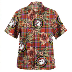 Clan Hepburn Ancient Tartan Crest Badge Aloha Hawaiian Shirt Tropical Old Style YU97 Hepburn Ancient Tartan Tartan Today   