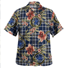 Clan Ochterlony (Auchterlony) Modern Tartan Crest Badge Aloha Hawaiian Shirt Tropical Old Style AY49 Ochterlony (Auchterlony) Modern Tartan Tartan Today   