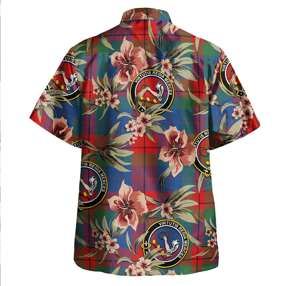 Clan Skene of Cromar Modern Tartan Crest Badge Aloha Hawaiian Shirt Tropical Old Style UO37 Skene of Cromar Modern Tartan Tartan Today   