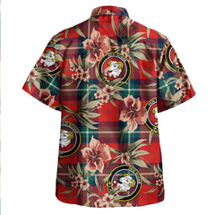 Clan Ruthven Modern Tartan Crest Badge Aloha Hawaiian Shirt Tropical Old Style KU37 Ruthven Modern Tartan Tartan Today   