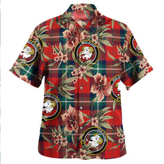 Clan Ruthven Modern Tartan Crest Badge Aloha Hawaiian Shirt Tropical Old Style KU37 Ruthven Modern Tartan Tartan Today   