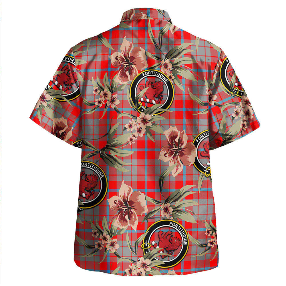 Clan Moubray Tartan Crest Badge Aloha Hawaiian Shirt Tropical Old Style HF41 Moubray Tartan Tartan Today   