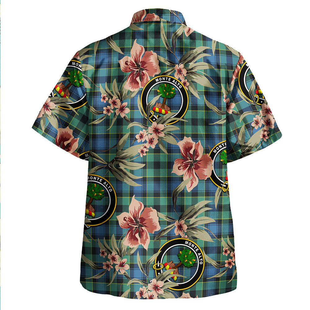 Clan Mouat Tartan Crest Badge Aloha Hawaiian Shirt Tropical Old Style LO38 Mouat Tartan Tartan Today   