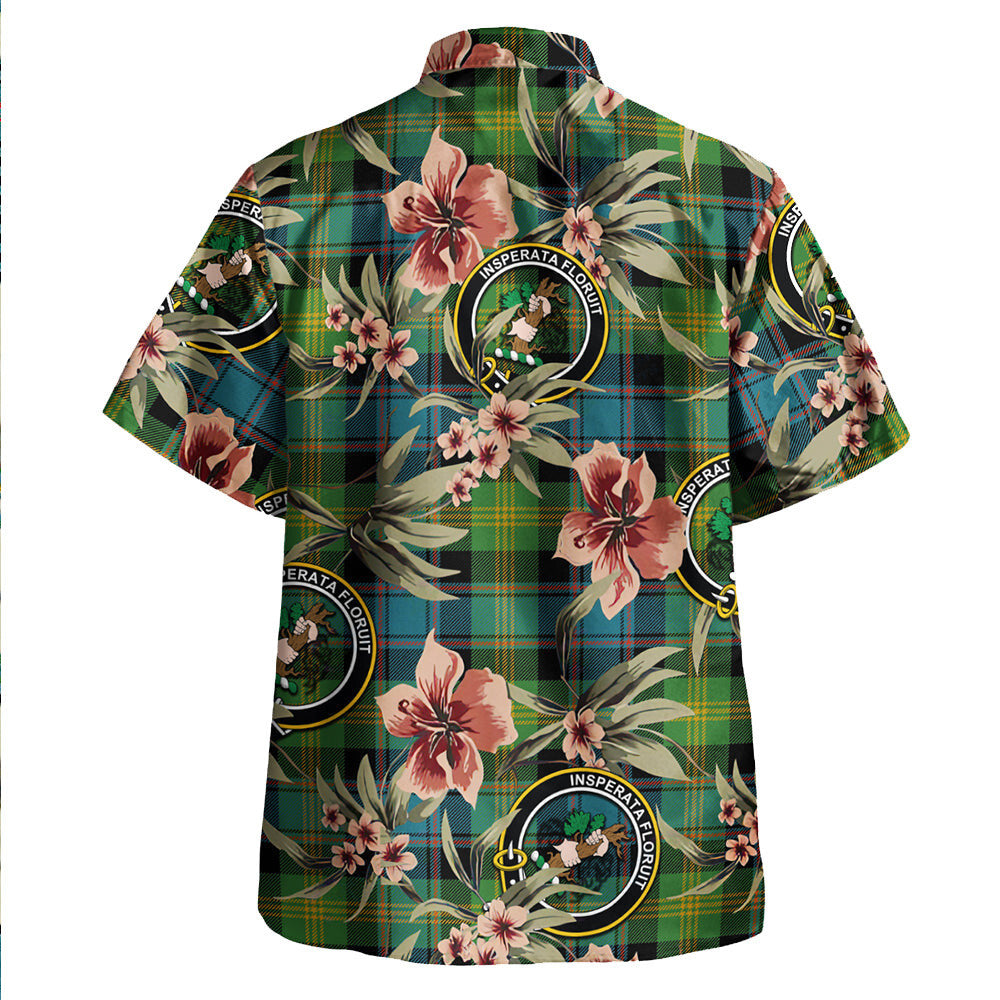 Clan Watson (WateWatt) Ancient Tartan Crest Badge Aloha Hawaiian Shirt Tropical Old Style SY79 Watson (WateWatt) Ancient Tartan Tartan Today   