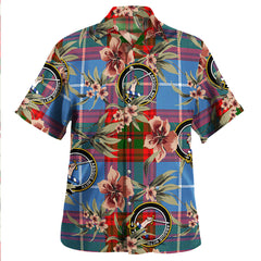 Clan Dalmahoy Tartan Crest Badge Aloha Hawaiian Shirt Tropical Old Style LL81 Dalmahoy Tartan Tartan Today   