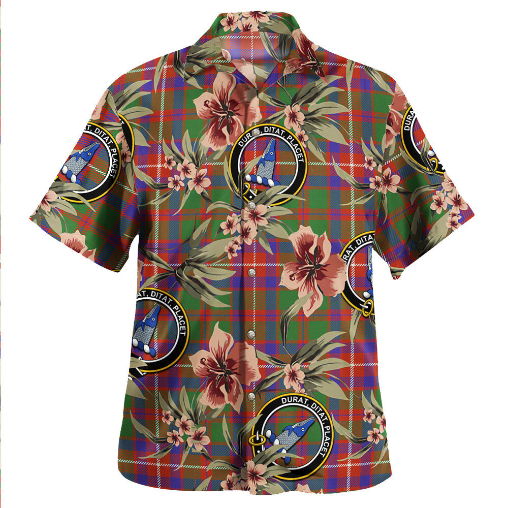 Clan Geddes Ancient Tartan Crest Badge Aloha Hawaiian Shirt Tropical Old Style BK93 Geddes Ancient Tartan Tartan Today   