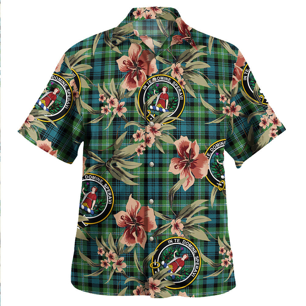 Clan Lyon (LiallLyallLyle) Ancient Tartan Crest Badge Aloha Hawaiian Shirt Tropical Old Style OU68 Lyon (LiallLyallLyle) Ancient Tartan Tartan Today   