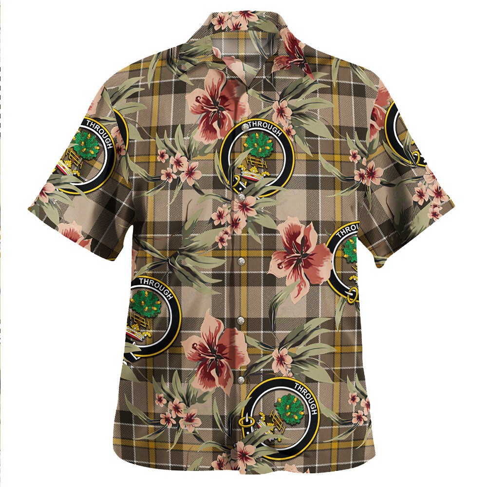 Clan Hamilton of Brandon Weathered Tartan Crest Badge Aloha Hawaiian Shirt Tropical Old Style CS58 Hamilton of Brandon Weathered Tartan Tartan Today   