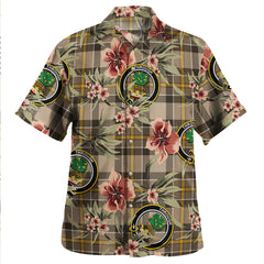 Clan Hamilton of Brandon Weathered Tartan Crest Badge Aloha Hawaiian Shirt Tropical Old Style CS58 Hamilton of Brandon Weathered Tartan Tartan Today   