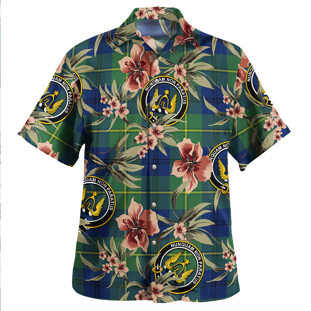 Clan Johnstone (Johnson) Modern Tartan Crest Badge Aloha Hawaiian Shirt Tropical Old Style LU78 Johnstone (Johnson) Modern Tartan Tartan Today   