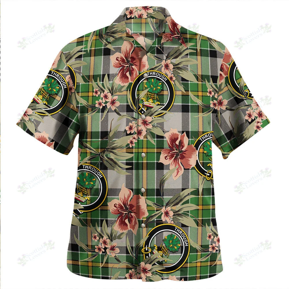 Clan Hamilton of Brandon Ancient Tartan Crest Badge Aloha Hawaiian Shirt Tropical Old Style ZG87 Hamilton of Brandon Ancient Tartan Tartan Today   