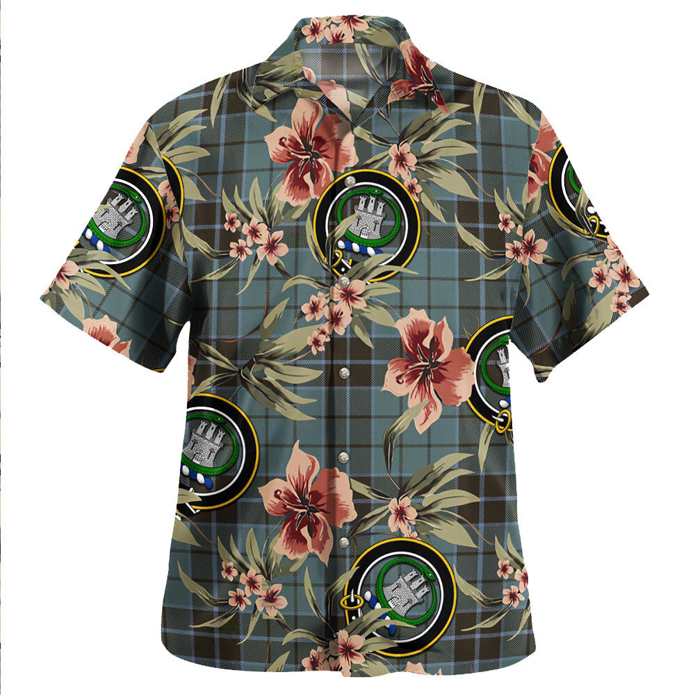 Clan Innes (Georgina) Tartan Crest Badge Aloha Hawaiian Shirt Tropical Old Style NO12 Innes (Georgina) Tartan Tartan Today   