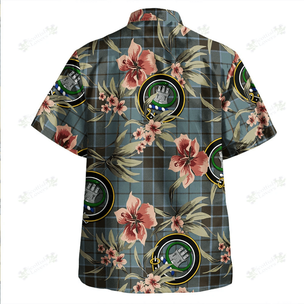 Clan Innes (Georgina) Tartan Crest Badge Aloha Hawaiian Shirt Tropical Old Style NO12 Innes (Georgina) Tartan Tartan Today   