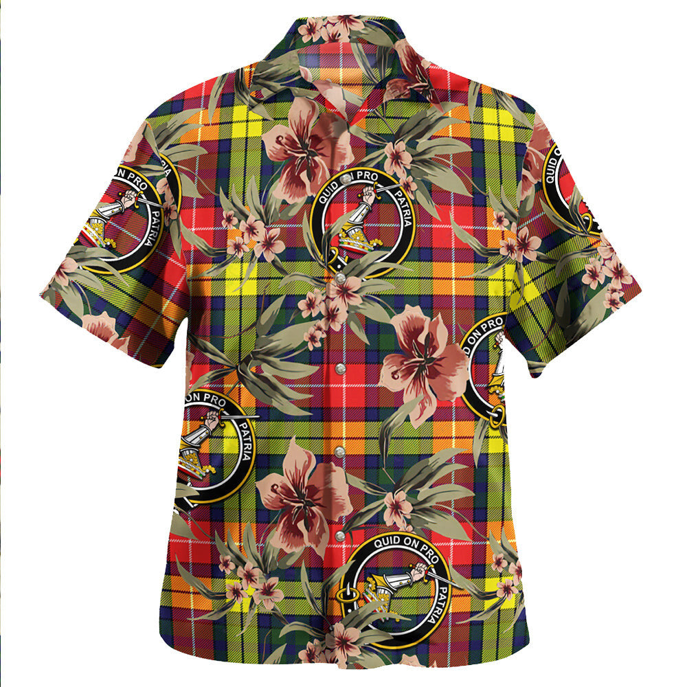 Dewar Tartan Clan Crest Badge Aloha Hawaiian Shirt Tropical Old Style GA74 Dewar Tartan Tartan Today   