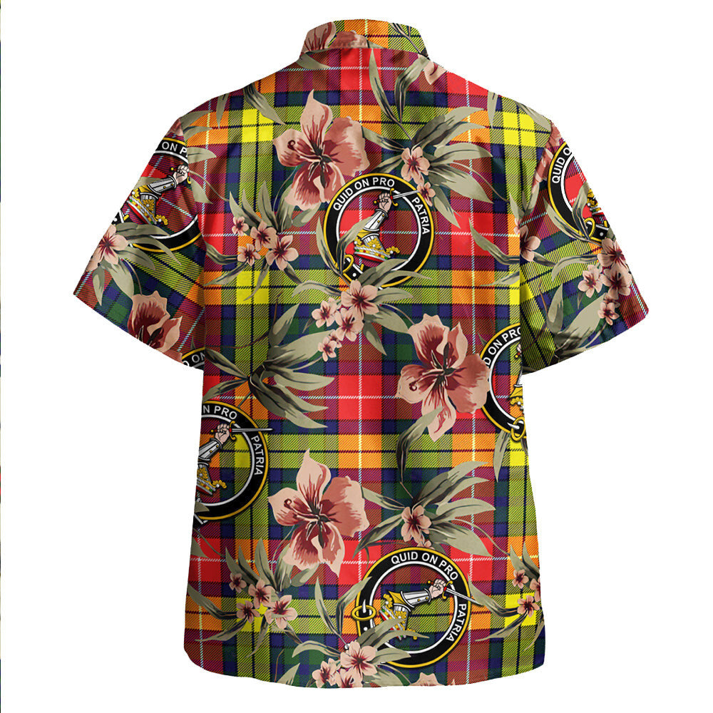 Dewar Tartan Clan Crest Badge Aloha Hawaiian Shirt Tropical Old Style GA74 Dewar Tartan Tartan Today   