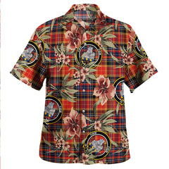 Clan Dalrymple of Castleton Modern Tartan Crest Badge Aloha Hawaiian Shirt Tropical Old Style EU31 Dalrymple of Castleton Modern Tartan Tartan Today   