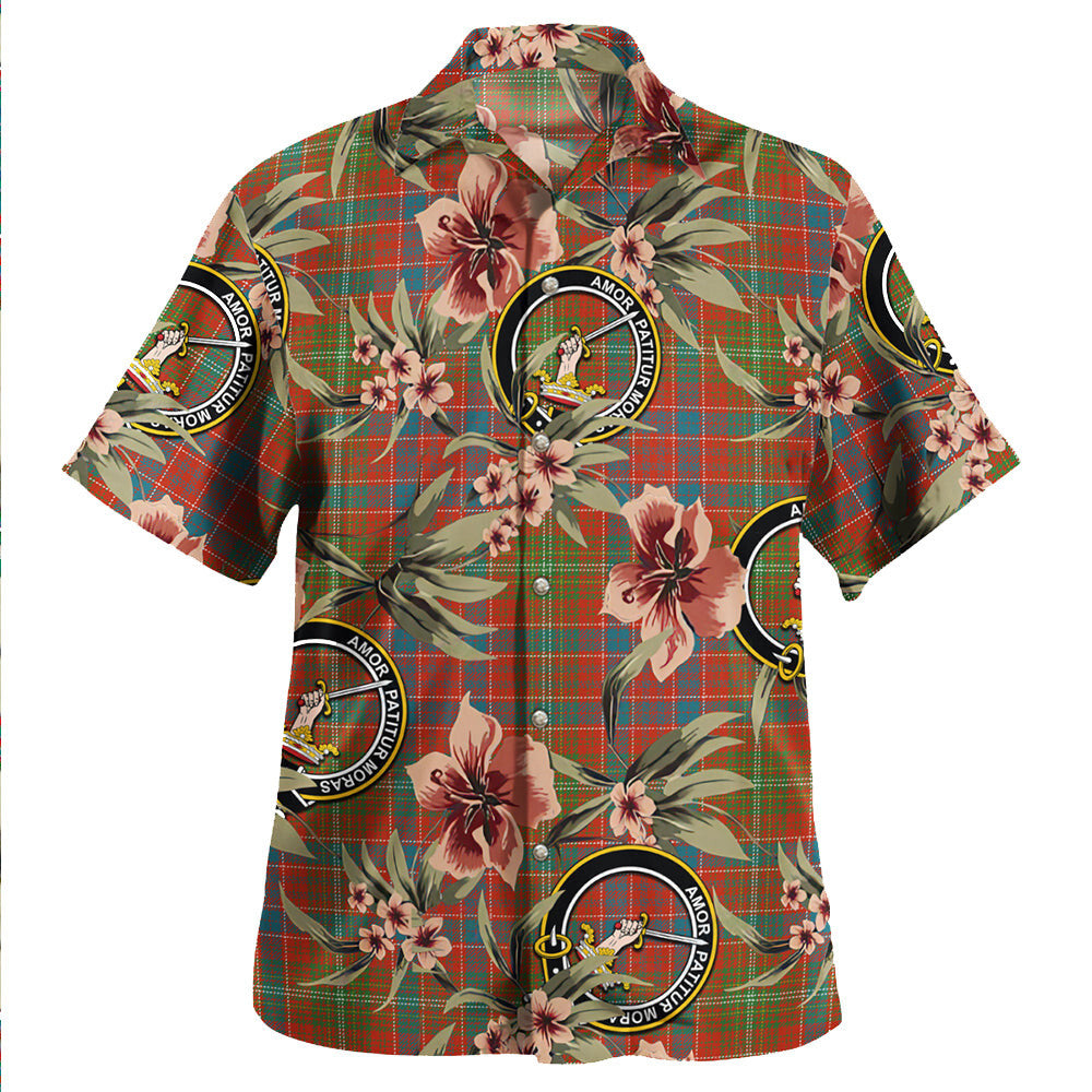 Clan Lumsden Ancient Tartan Crest Badge Aloha Hawaiian Shirt Tropical Old Style GS39 Lumsden Ancient Tartan Tartan Today   