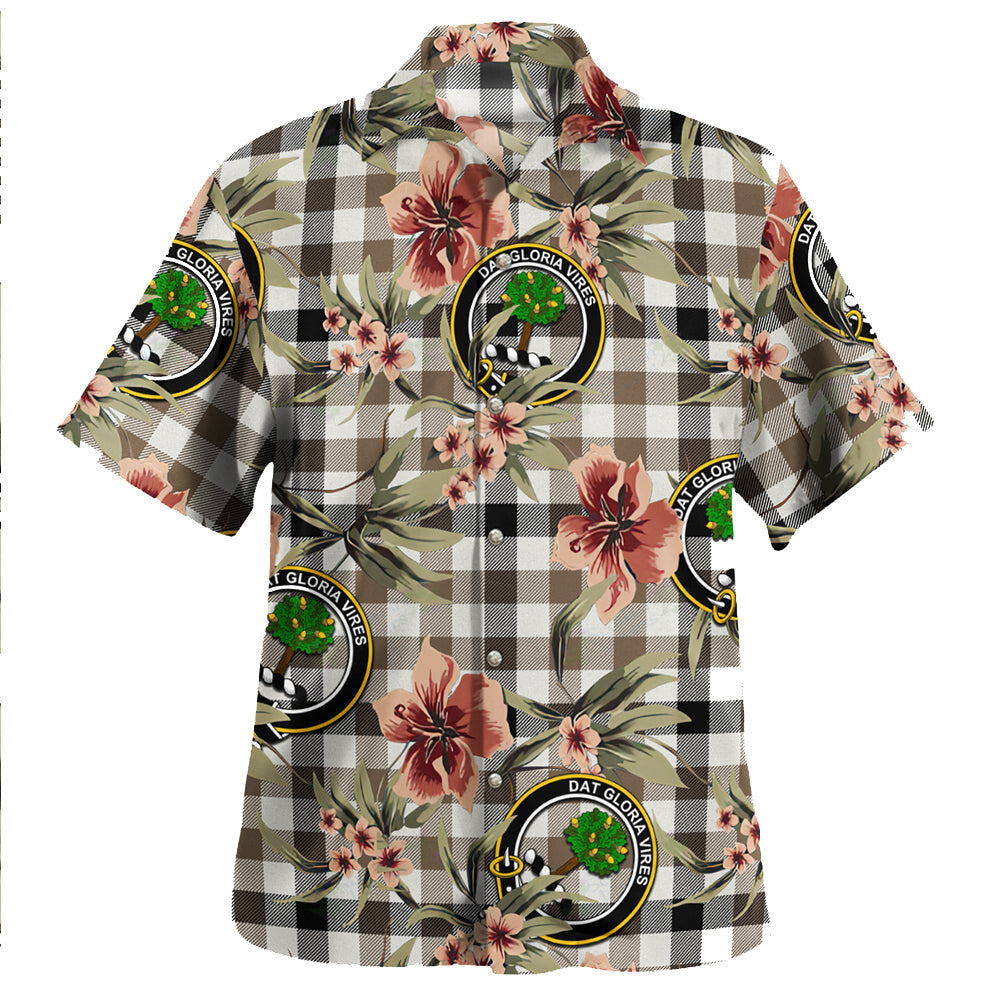 Clan Hogg Ancient Tartan Crest Badge Aloha Hawaiian Shirt Tropical Old Style OY58 Hogg Ancient Tartan Tartan Today   