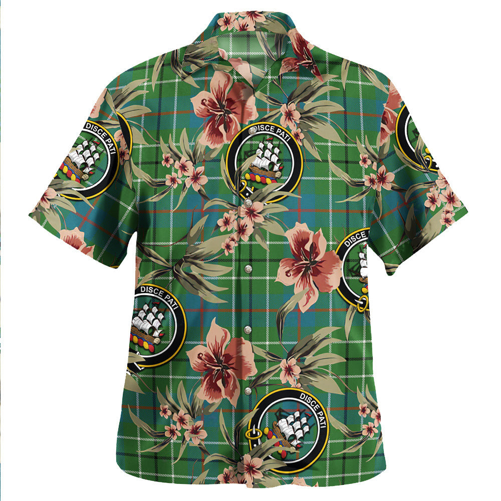 Clan Duncan Ancient Tartan Crest Badge Aloha Hawaiian Shirt Tropical Old Style NV62 Duncan Ancient Tartan Tartan Today   