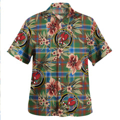 Currie of Arran Modern Tartan Clan Crest Badge Aloha Hawaiian Shirt Tropical Old Style GG33 Currie of Arran Modern Tartan Tartan Today   