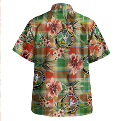 Gibson (Gibbs) Ancient Tartan Clan Crest Badge Aloha Hawaiian Shirt Tropical Old Style WU44 Gibson (Gibbs) Ancient Tartan Tartan Today   