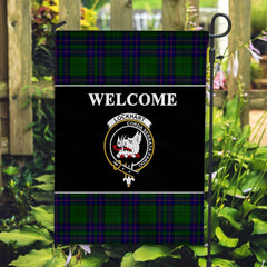 Clan Lockhart Tartan Crest Black Garden Flag GU96 Clan Lockhart Tartan Today   