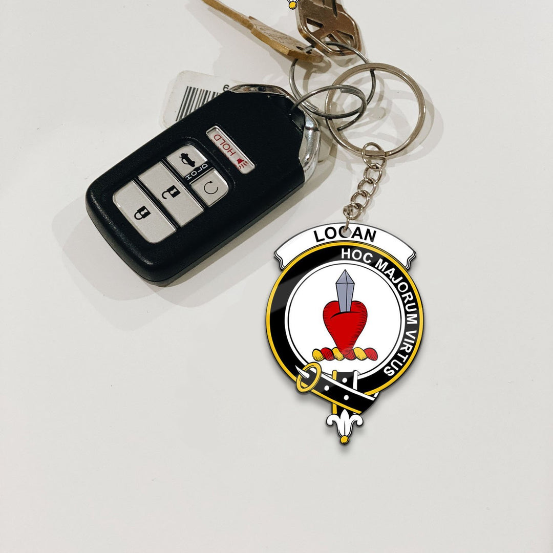 Clan Logan Tartan Crest Keychain RW67 Clan Logan Tartan Today   