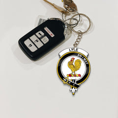 Clan Lyle Tartan Crest Keychain CU63 Clan Lyle Tartan Today   