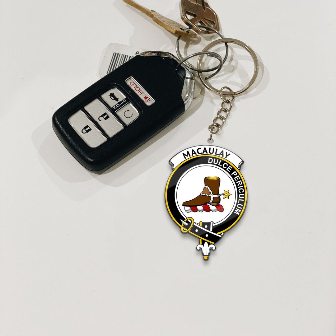 Clan MacAulay Tartan Crest Keychain XW12 Clan MacAulay Tartan Today   