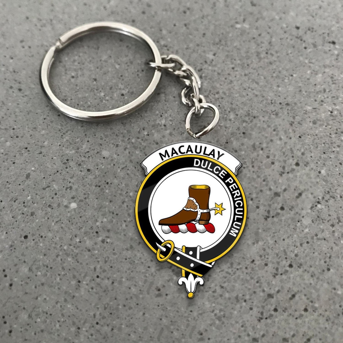 Clan MacAulay Tartan Crest Keychain XW12 Clan MacAulay Tartan Today   