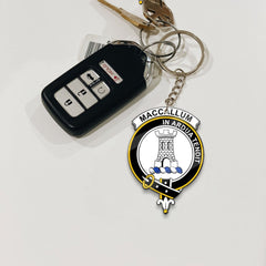 Clan MacCallum Tartan Crest Keychain GK32 Clan MacCallum Tartan Today   